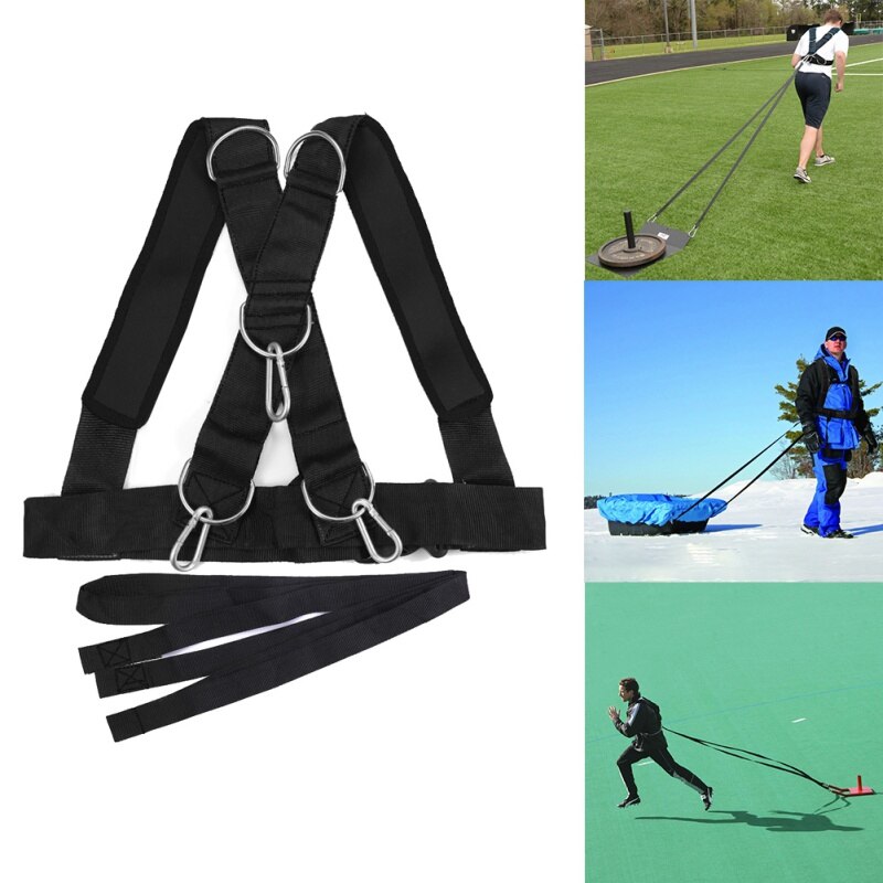 Resistance Trainer Sled Harness Workout Assistance Physical Training Resistance Rope Kit Speed Shoulder Weight Training Straps