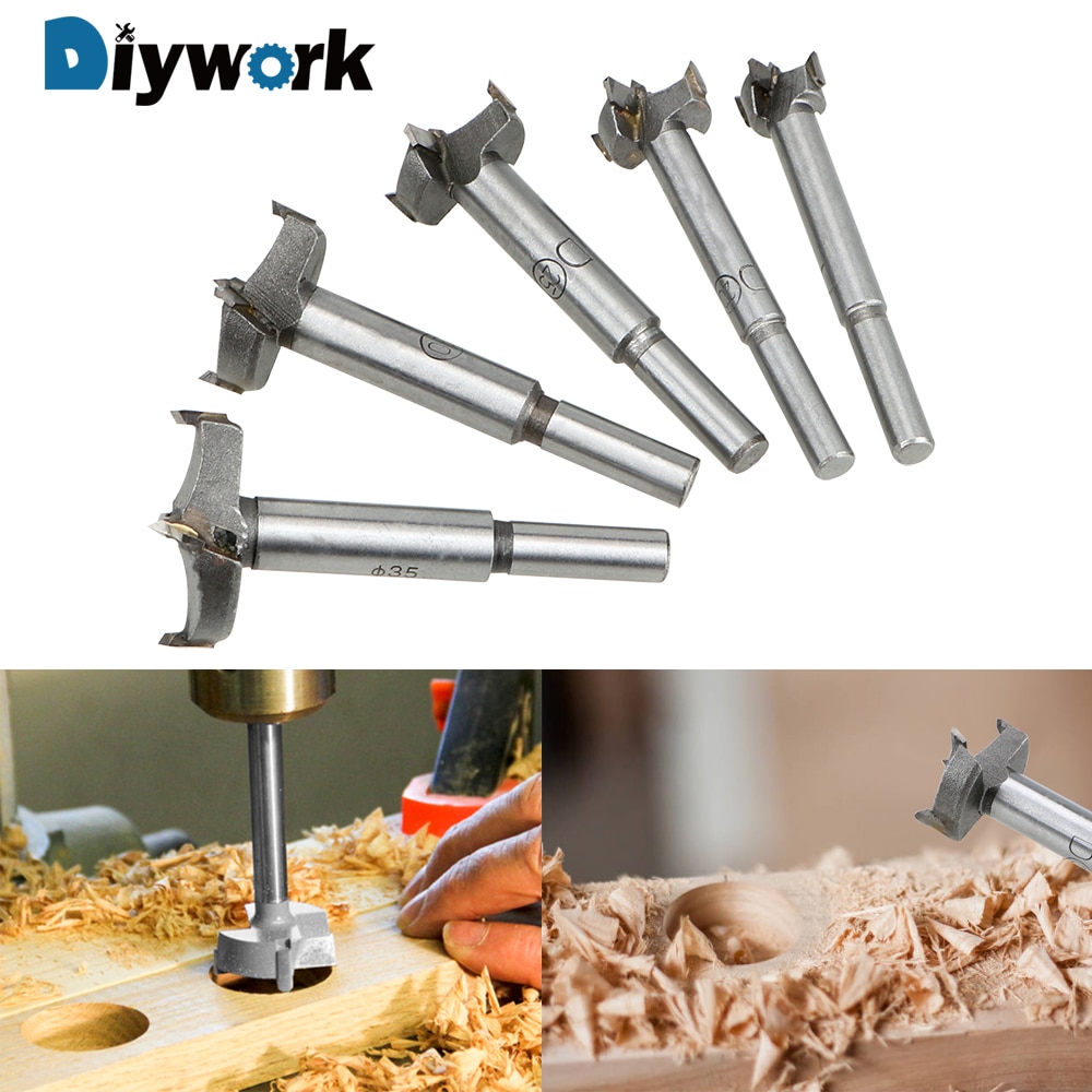 Drilling Pilot Holes Drill Bit Wood Drilling 15/20/25/30/35MM Hinge Boring Woodworking Hole Saw Cutter Woodworking Hole Opener