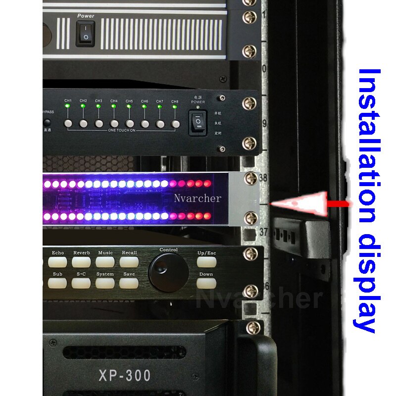 Nvarcher 120 led nivåindikator stereo ljudkontroll ljud usb musik spektrum elektronisk vu meter led musik rytm volym