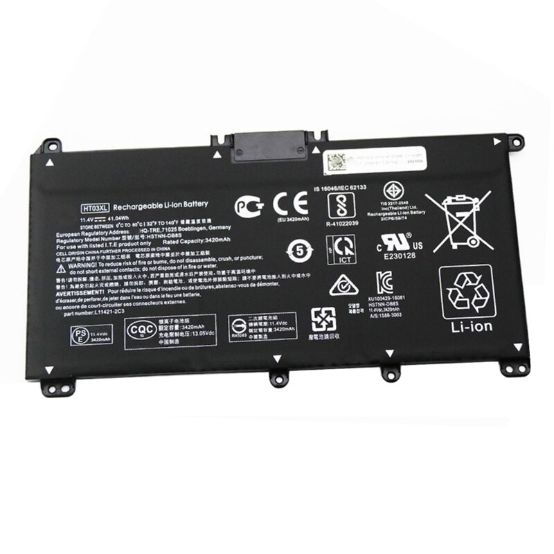 Batería Original HT03XL para HP Pavilion 14-CE 15-CS 14S 15S X360 HSTNN-DB8R/UB7J/LB8M/IB8O L11421 L11119-855 250 255 G7 TPN-Q207
