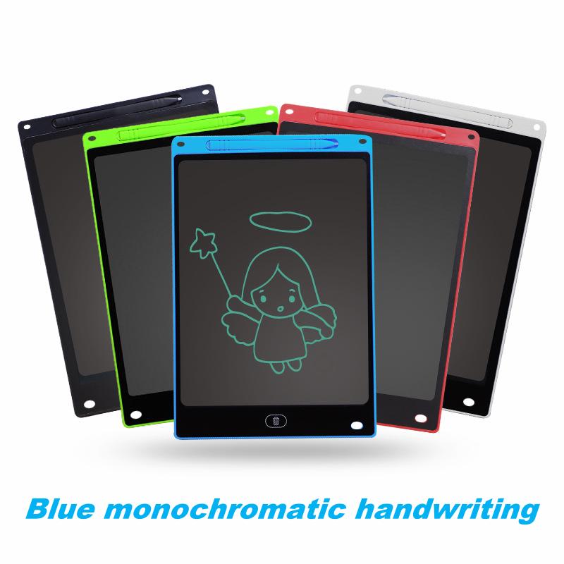 8.5Inch Electronic Drawing Board LCD Screen Writing Tablet Digital Graphic Drawing Tablet Handwriting Touchpad Pad Board Monitor: Blue