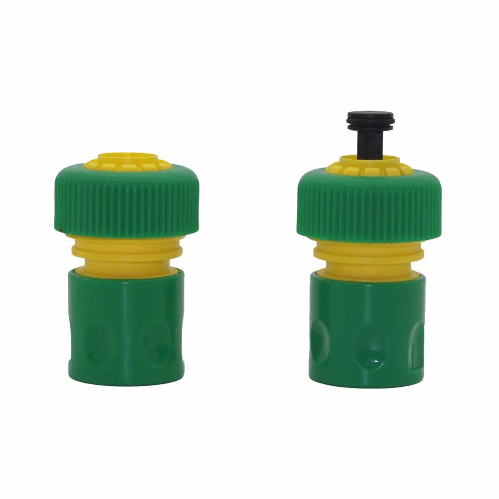 2pcs Garden Water Pipe quick connectors Hose end sealing quick connectors 3/4" hose connected Fittings watering Irrigation tools