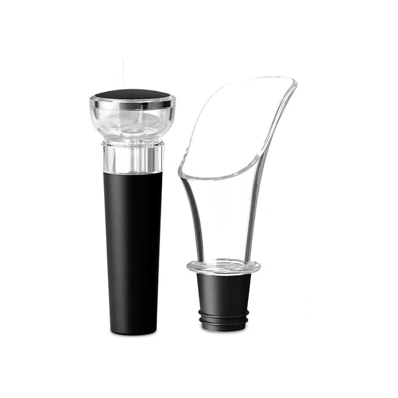Décanteur de vin rouge magique , verseur avec support de filtre, distributeur d'aérateur d'air rapide pour la maison, ensemble essentiel de Bar à manger: plum