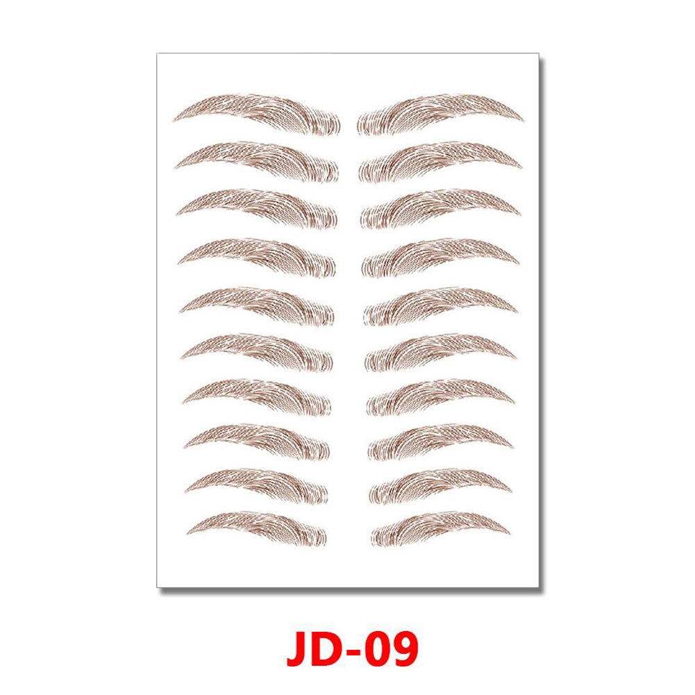 Women Men 6D Eyebrows Sticker Semi-Permanent Water Transfer Brow Makeup Decals Beauty Makeup Eyebrows Sticker