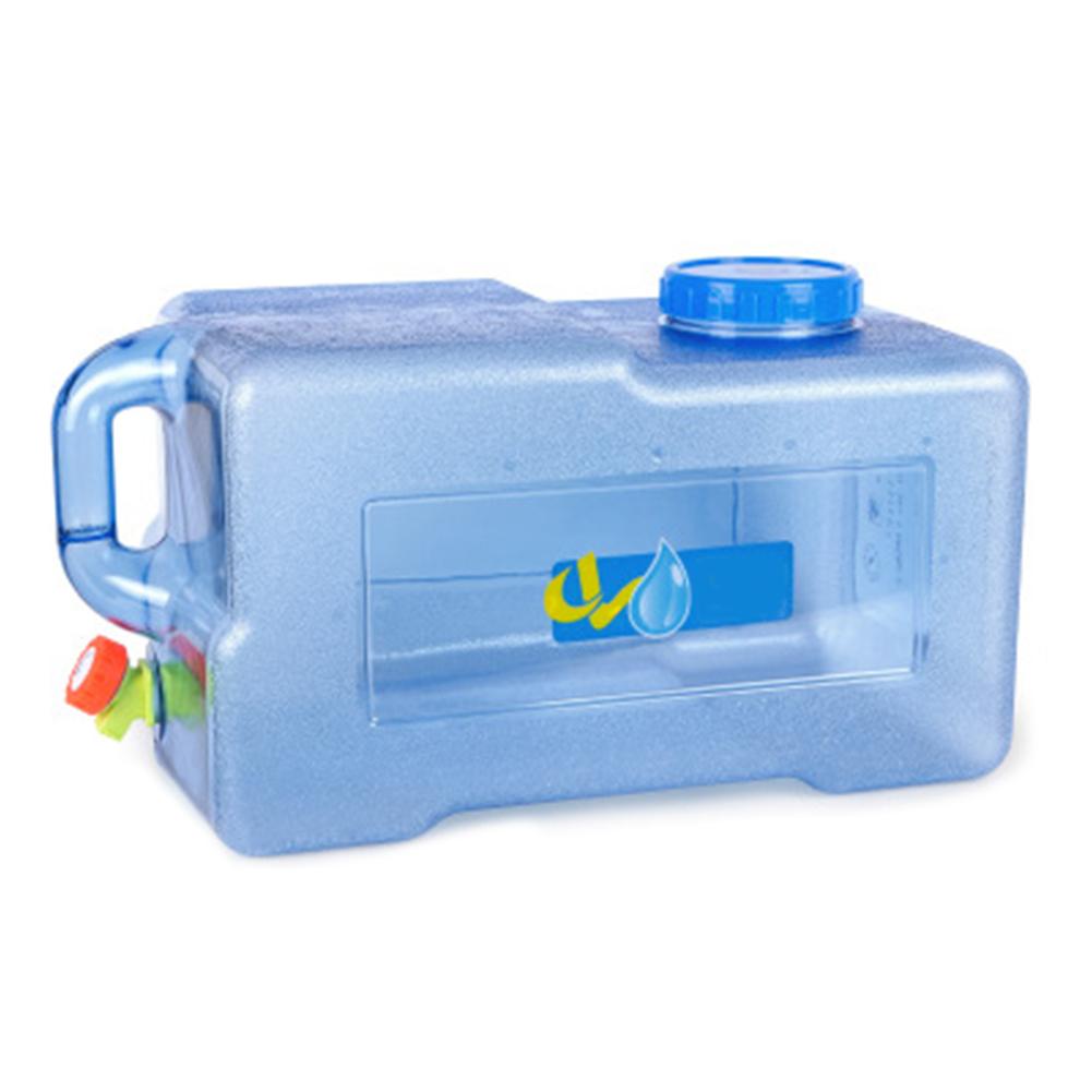 25L Vierkante Pc Auto Emmer Verdikte Met Kraan Zelf Rijden Auto Draagbare Emmer Outdoor Camping Water Carrier Juiste: Default Title