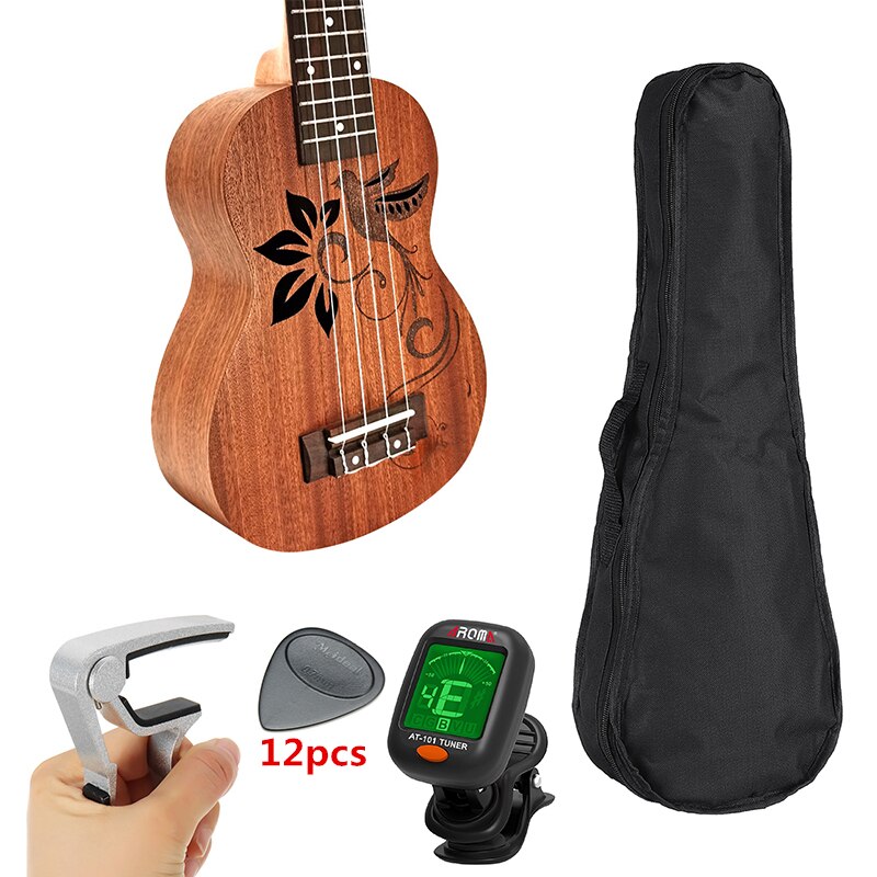 21 inch 15 Frets Soprano Ukulele Concert Tenor Uke 4 Strings Ukelele Mini Guitarra Hawaiian Guitar Acoustic Musical Instruments: F4