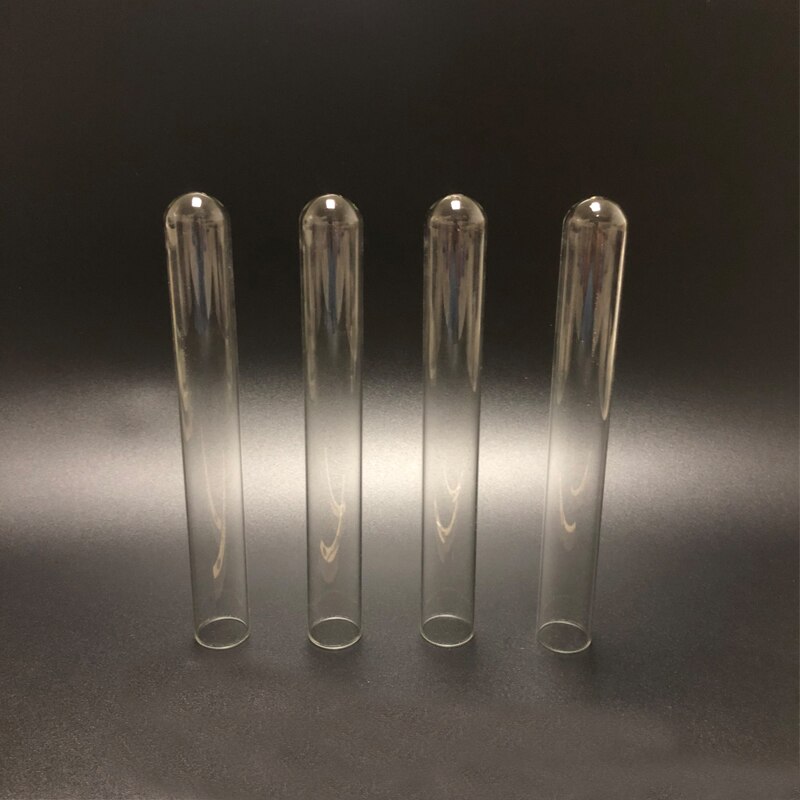 Tubo de ensayo de vidrio en forma de U, fondo pequeño de laboratorio, 10x100mm, 100 unids/paquete