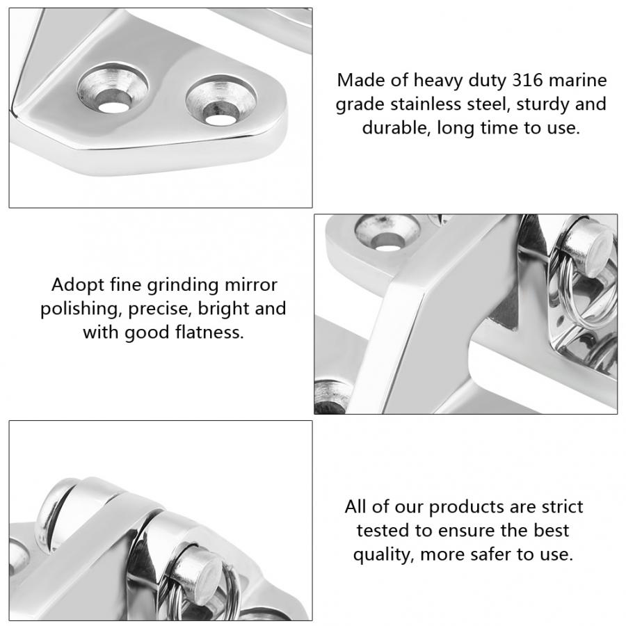 Marine Hardware Stainless Steel Marine Boat Hatch Hinge Removable Pin Hardware boat seat