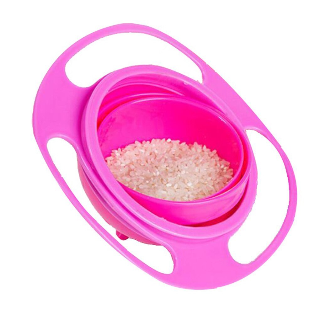 Plato giratorio de 360 grados para bebé, plato OVNI a prueba de derrames, juguete de Comida Infantil