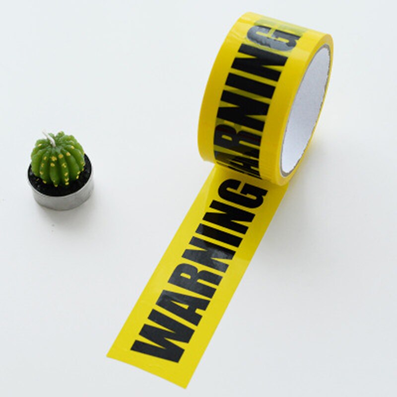 4.8 Cm X 25 M Barricades Lint Gevaar Tape Veiligheid Voorzichtigheid Tape Waarschuwing Tape PUO88: WARNING