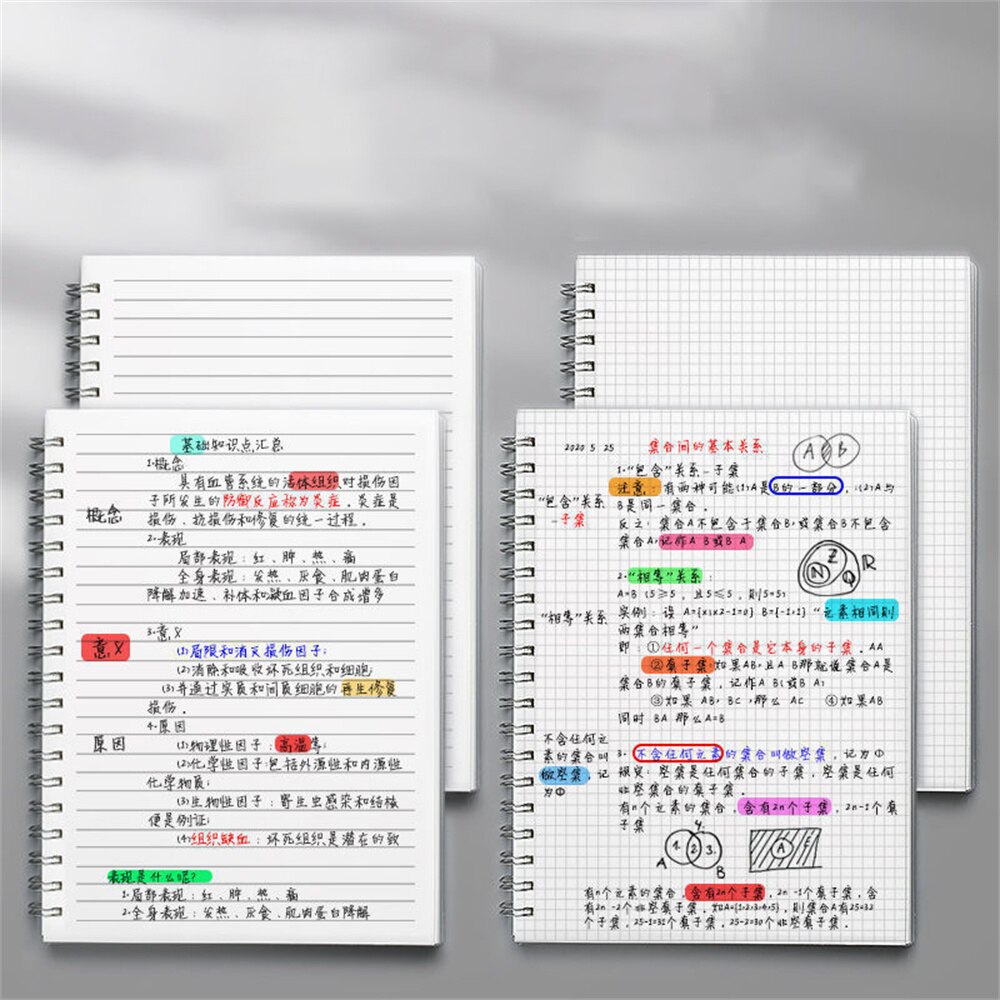 2022 A5 B5 A4 Notebook Notebook Student Eye Protection Coil Book Hand Ledger Business Meeting Student Notebook
