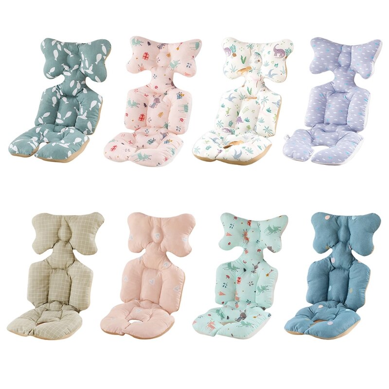 Doublure de siège de poussette universelle pour bébé, tapis en coton, matelas de couchage , Support de tête, oreiller, poussette pour bébé, chaise haute Cu