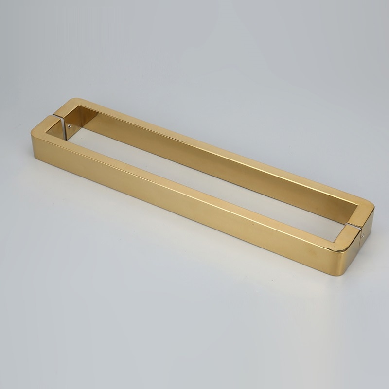 Manija de puerta de vidrio para ducha, bisagra de acero inoxidable dorada, abrazadera de cristal, Clip de puerta, accesorios de baño, Hardware