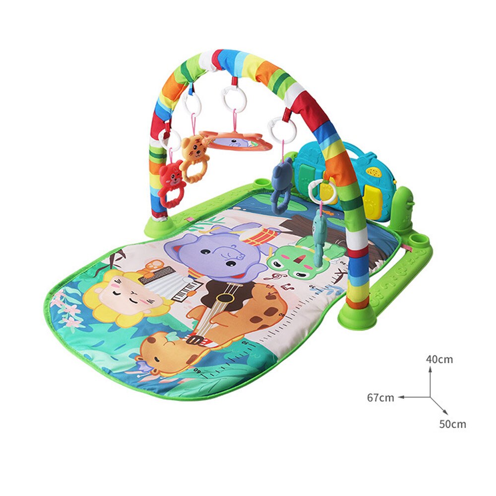 Baby Music Play Mats Piano Gym Newborn Toys Infant Playmat Learning Education Toys 0 12 Months Tummy Time Crawling Mat Carpet: Purple