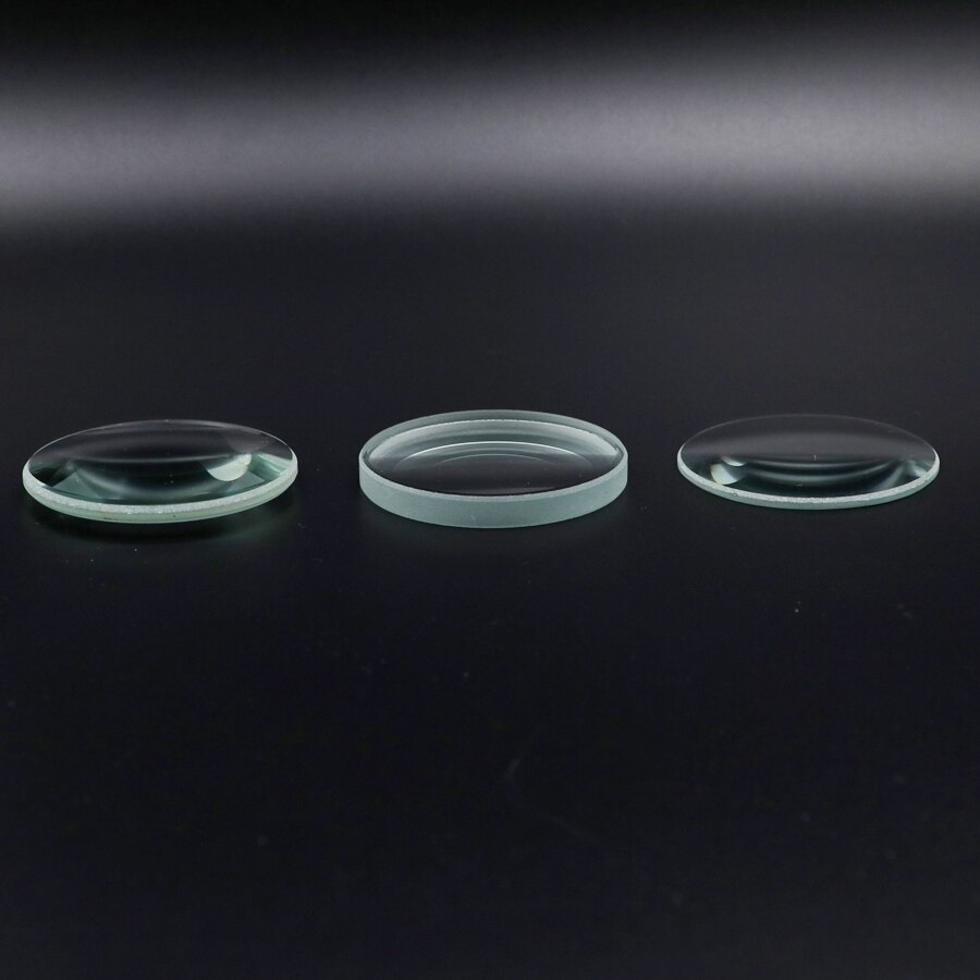Lente cóncavo doble convexo de vidrio, 30mm, 40mm, 50mm, 75mm, 50mm, 75mm, 100mm, 150mm, proyector óptico DIY, 1 unidad