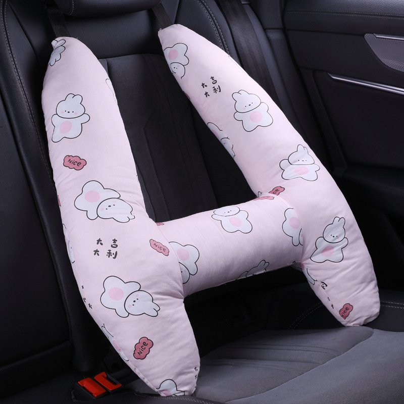 Niedliches Tier muster Kinder hals Kopfstütze U-Form Kinder Reise kissen Kissen für Autos itz Sicherheit Nacken kissen für Kinder: Rosa