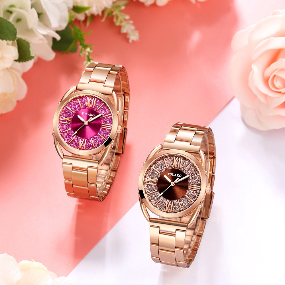 Orologio Donna Vrouwen Legering Band Horloges Luxe Rose Gold Dames Pols Horloges Vrouwen Armband Horloge Voor Vrouwelijke Klok