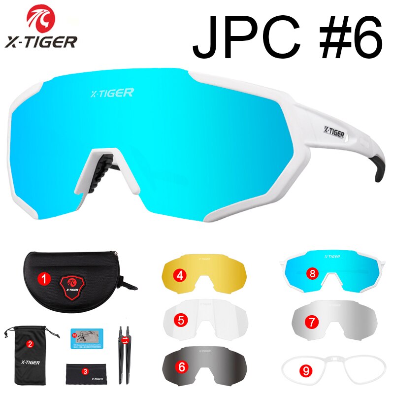 Gafas polarizadas X-TIGER para ciclismo, gafas para deportes al aire libre, gafas para bicicleta de montaña, gafas de sol para hombre y mujer, gafas para ciclismo