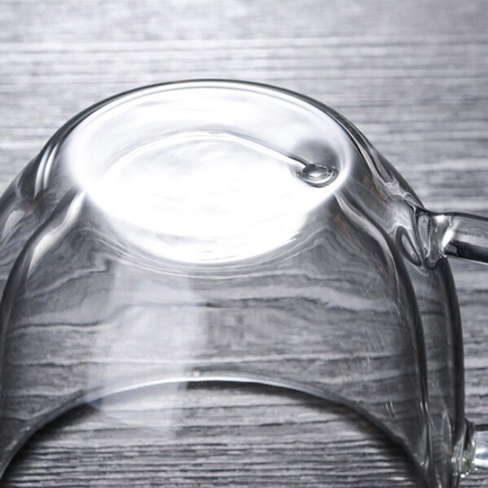 150ml Double Wall Thermal Glass Cup Heat Resistant Tea Coffee Mug with Handle