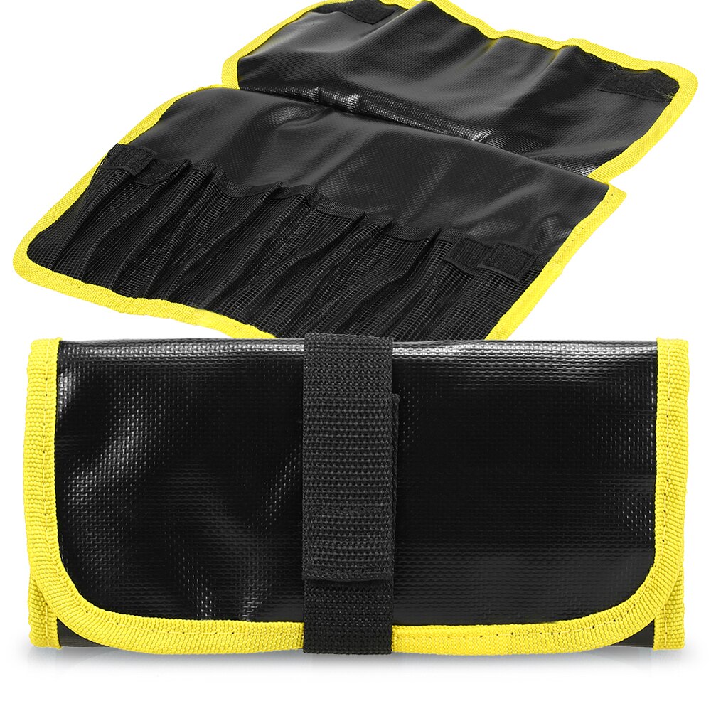 Bolsa de almacenamiento para señuelos de pesca, bolsa de PVC impermeable de poliéster, 12 ranuras, organizador de cebos, accesorios de pesca: YELLOW