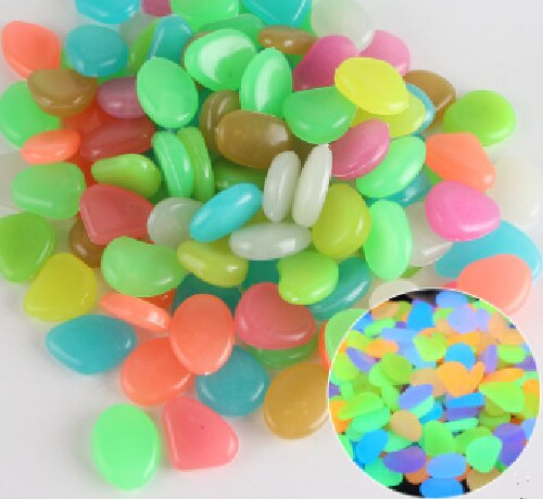 JOYLIVE – pierres décoratives pour Aquarium, pierres lumineuses qui brillent dans la nuit, pour le jardin, 20 pièces: Random 20