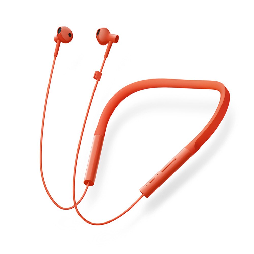 Original Xiaomi Bluetooth écouteur collier de cou édition jeunesse Sport sans fil Bluetooth casque avec micro écouteurs casque: Orange