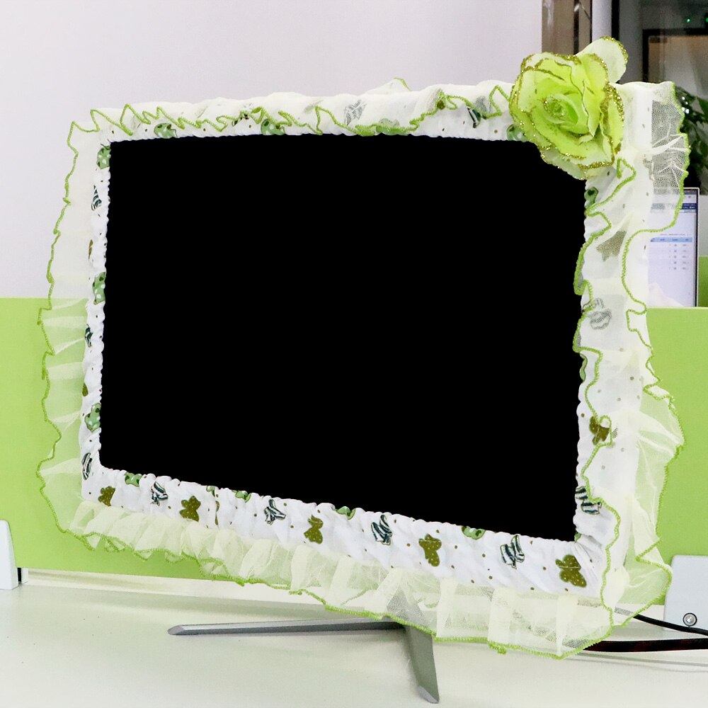 17-22 inch Soft Fabric Craft Screen cover Desktop Curved Screen Computer Monitor Protection Stick Wall-Mounted Tv Dust Cover