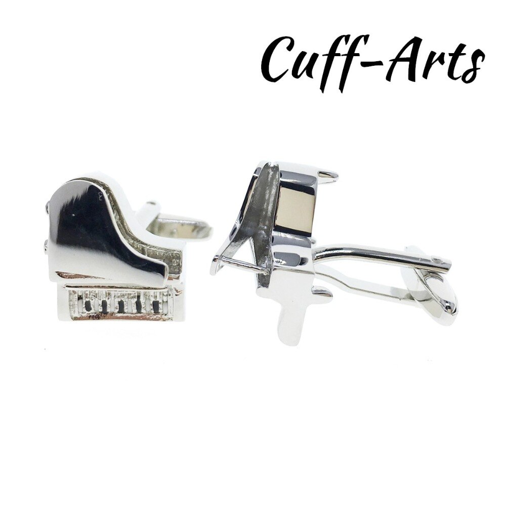 Abotoaduras para Mens Abotoaduras de Alta Qualidade Abotoaduras de Música de Piano Presentes para Homens Camisa Cuff links por Cuffarts C10196