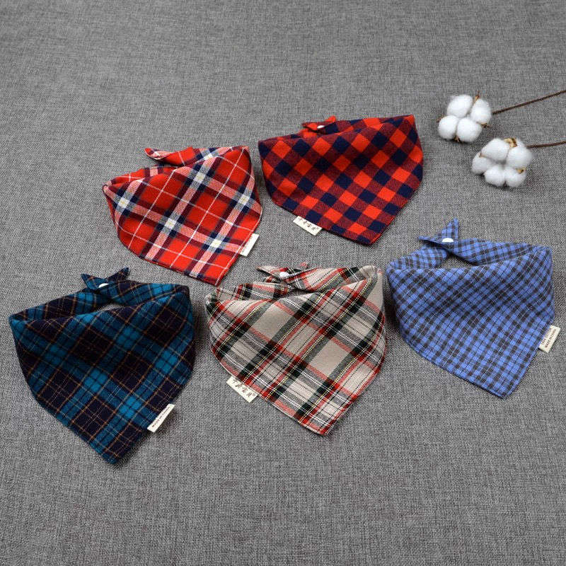 Leuke Slabbers Waterdichte Lange Mouwen Schort Kinderen Voeden Kiel Bib Katoen anti spuugt Plaid Slabbetje: Grijs
