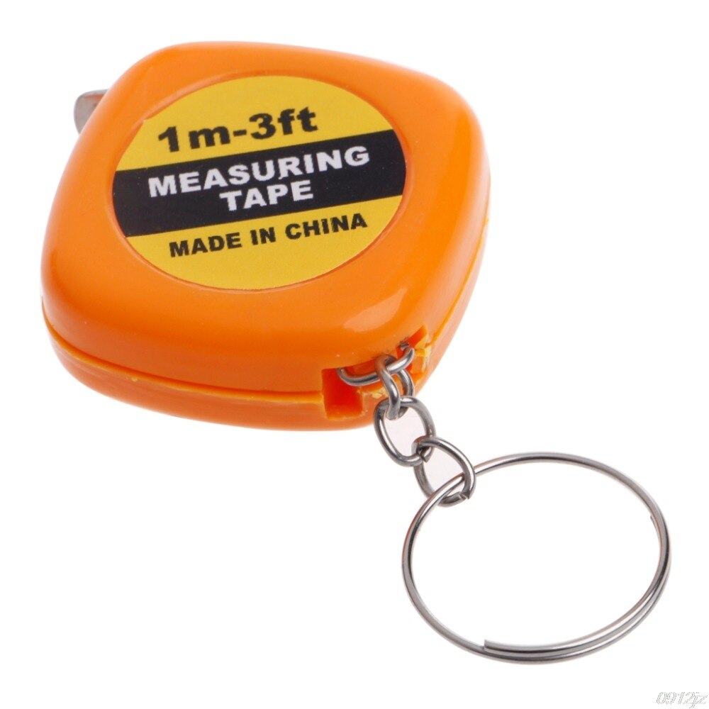 1m/3 pies regla retráctil fácil, cinta métrica Mini Portable Pull llavero de regla Regla cinta medidas herramientas