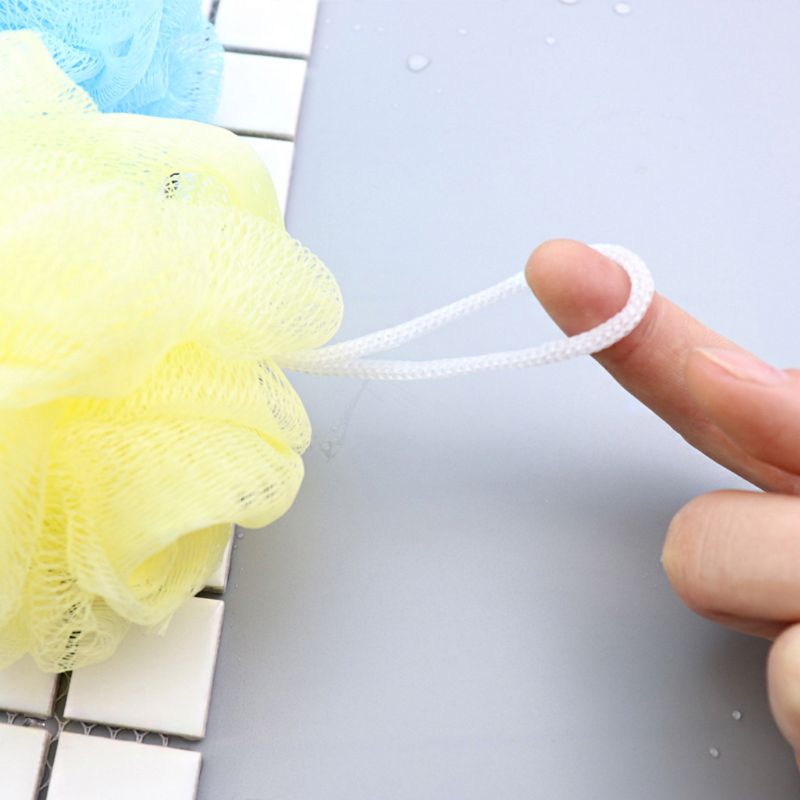 ! 1Pc Flower Mesh Bath Puff Body Exfoliating Massage Scrubber Shower Ball Sponge Beauty Bath Shower Random Color