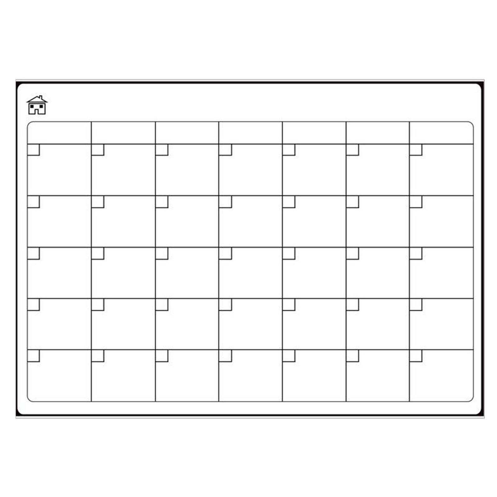 45 # A3 Size Magnetische Maandelijkse Wekelijkse Plan Diy Kalender Vel Droog Kalender Whiteboard Schema Koelkast Sticker Bericht Zwijnen: White 