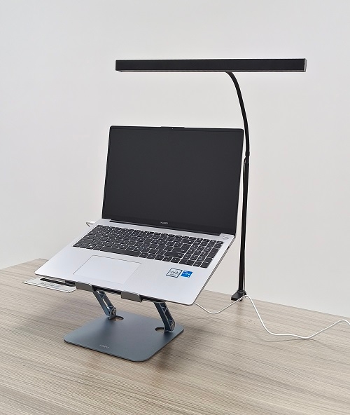 Luce per schermo antiriflesso USB Luce notturna Lampada da lettura a LED con morsetto Luce a collo di cigno flessibile dimmerabile a 360 gradi