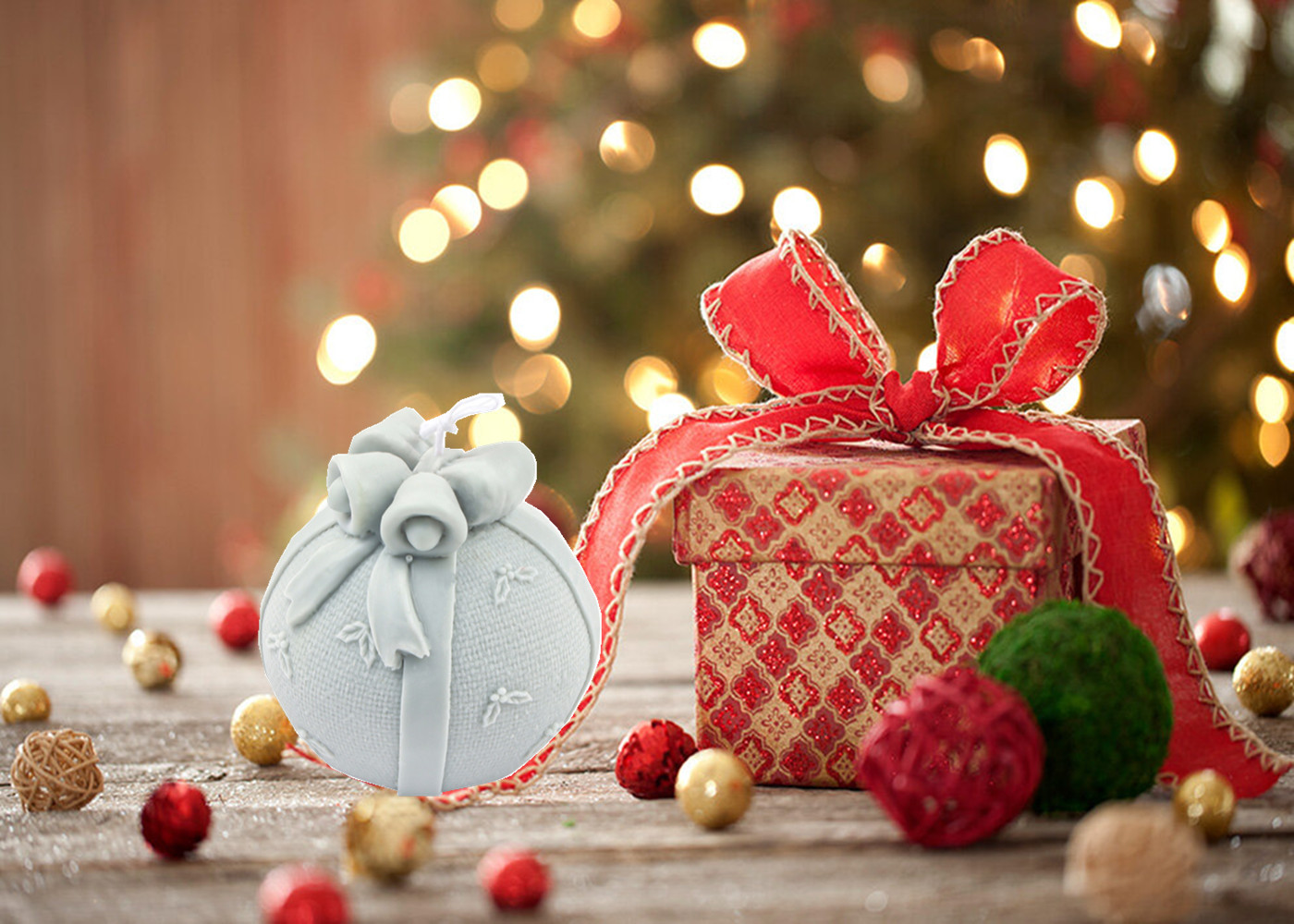 Multi-Modell Weihnachts Ball Kerze bilden Silikon bilden Weihnachten kreative Dekor Elch Glocke Schneemann Seife Werkzeug