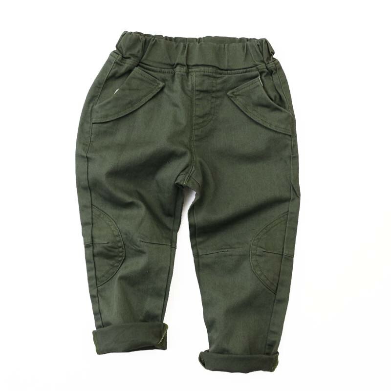 Kids Spring autumn clothes Girls trousers children pants for baby boys pants solid navy blue green khaqi Woven