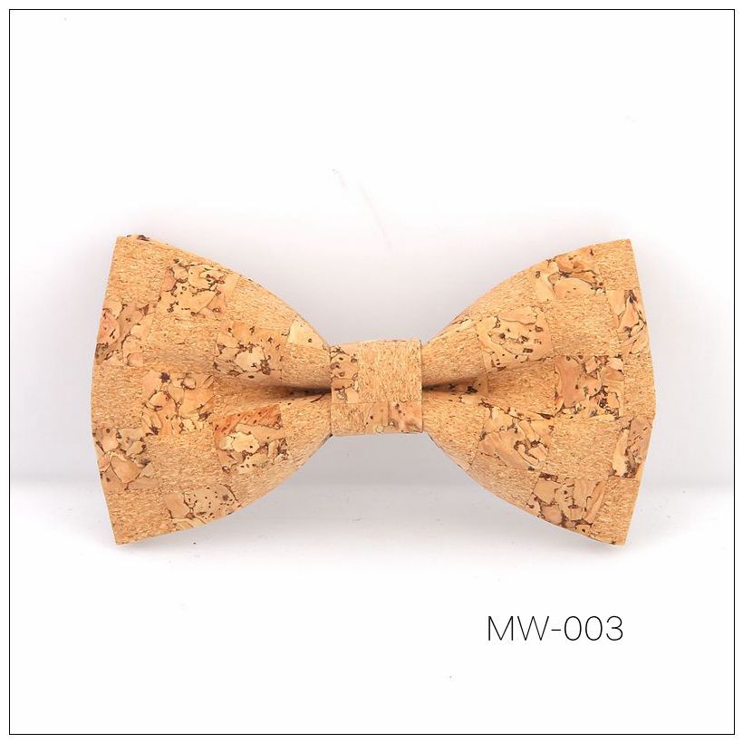 Corbatas de lazo de madera maciza para hombre, accesorios de para y boda, hechos a mano, novedad: MW003