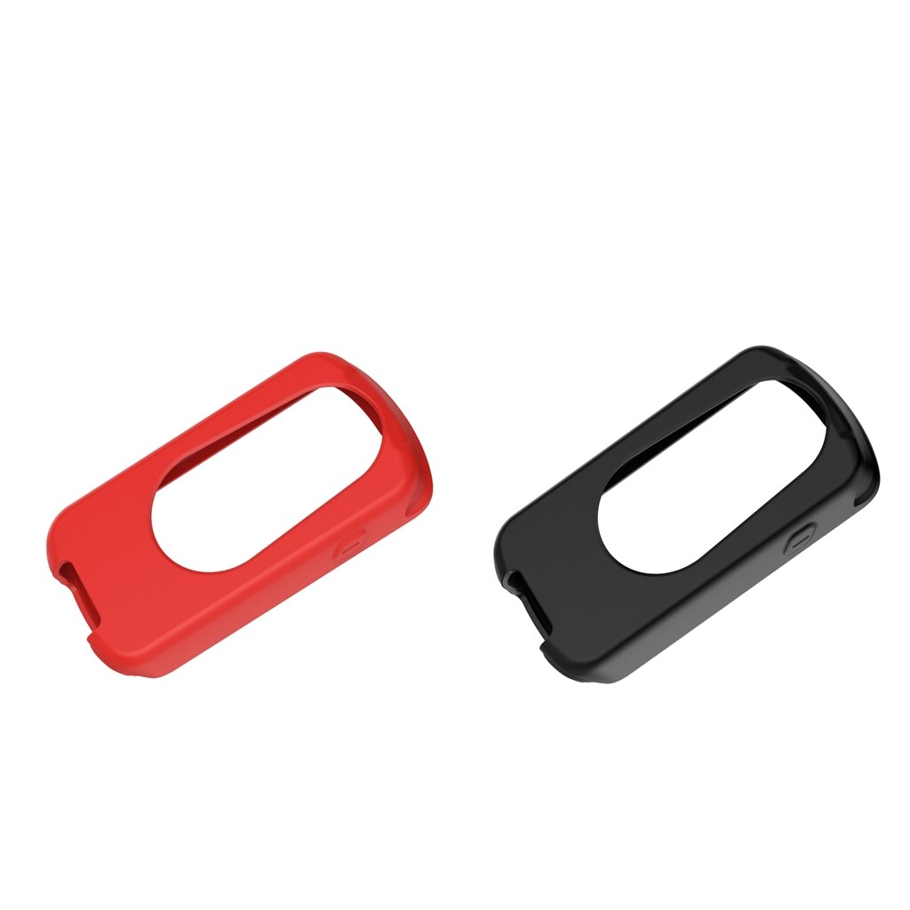 Silikonebeskyttelseshylster, silikone cykel gps-beskyttelsesdæksel til garmin edge 1030 sort + rød