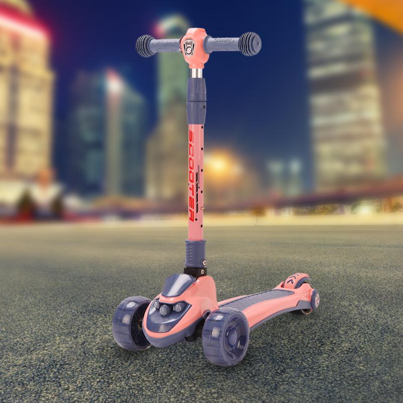 Kinderen Verstelbare Voet Scooters Led Light Up Scooter Voor Kinderen Met 3 Lichtgevende Wielen Roller Skateboard Speelgoed Voor Baby hwc