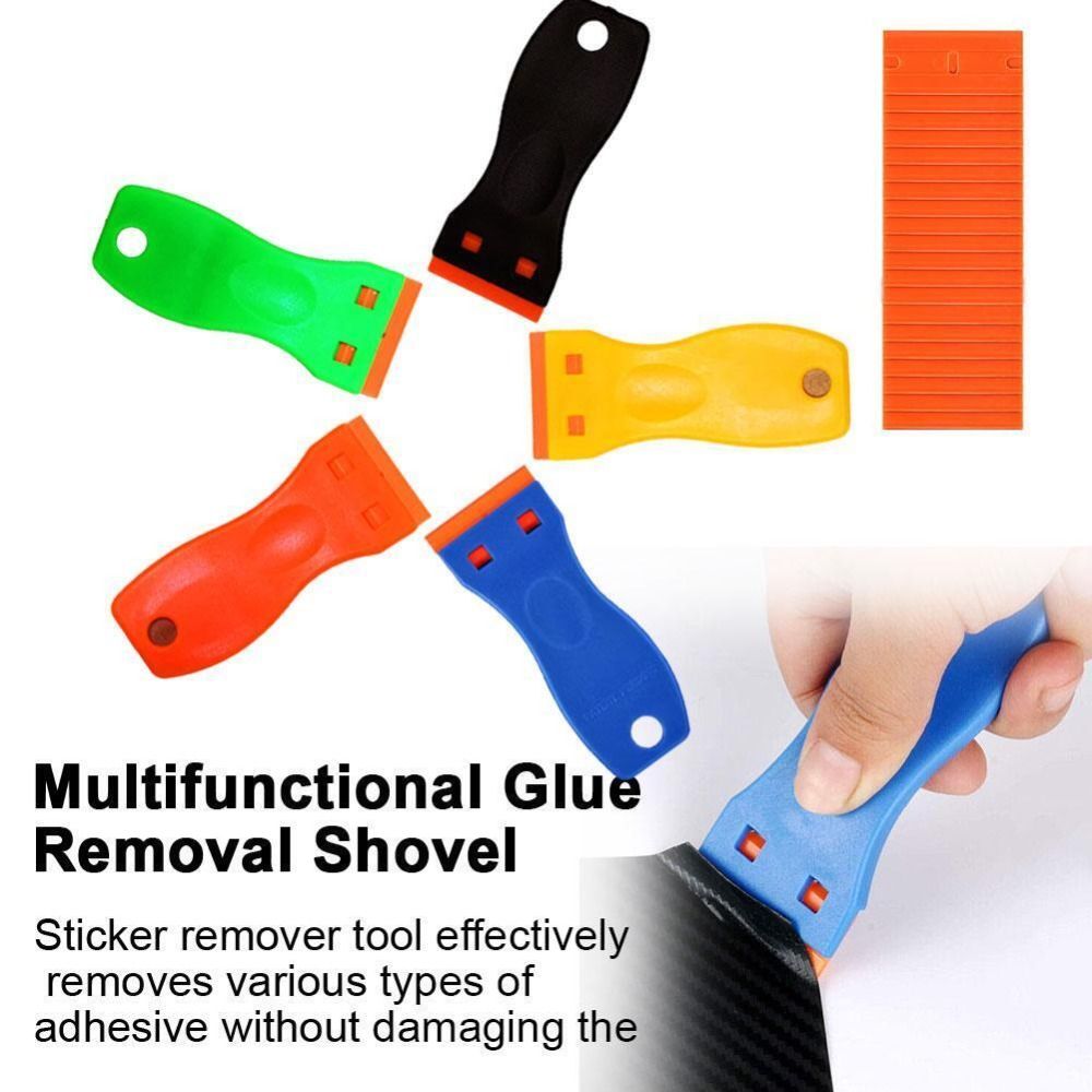Multifunctional Glue Removal Shovel Plastic Household Cleaning Stain Remover Spatula Glass Removal Car Film Tools