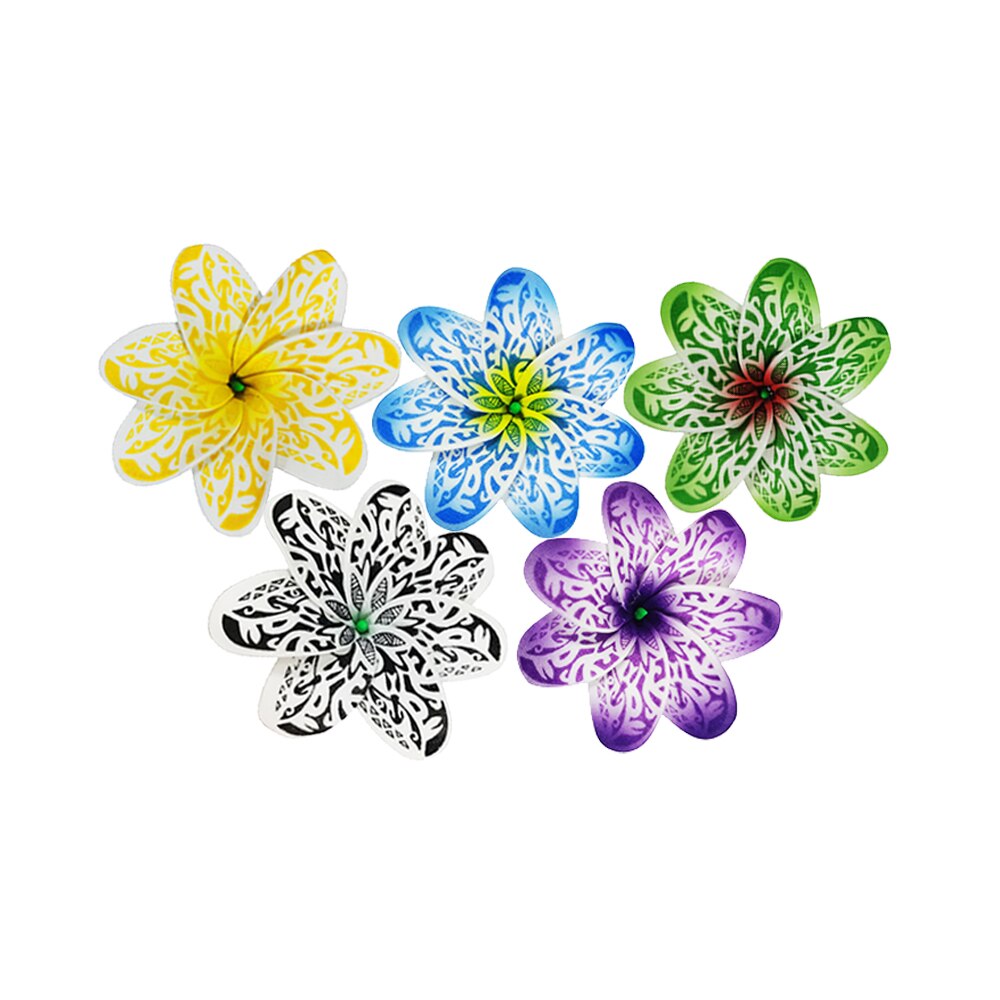 10 stk/sæt bryllup kunstige æg blomster jul hawaii sommerfest strand diy hjemmedekoration hula pige hår tilbehør: Tilfældig farveblanding