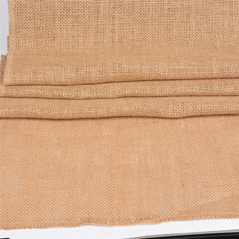 2 yards/rulle 150mm 300mm naturliga jute säckvävsband för hantverk gör-det-själv långa hampaband rosett inslagning bröllopsfest dekorativt