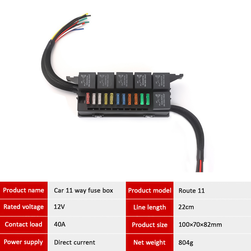 12V Fuse Block Fuse Relay Box Block 11 Way Waterpr... – Grandado