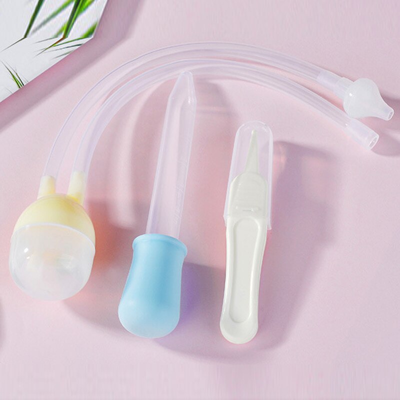 1/3pcs/set Newborn Baby Safety Nose Cleaner Kids Vacuum Suction Nasal Aspirator Infants Medicine Dropper Accessories Baby Care