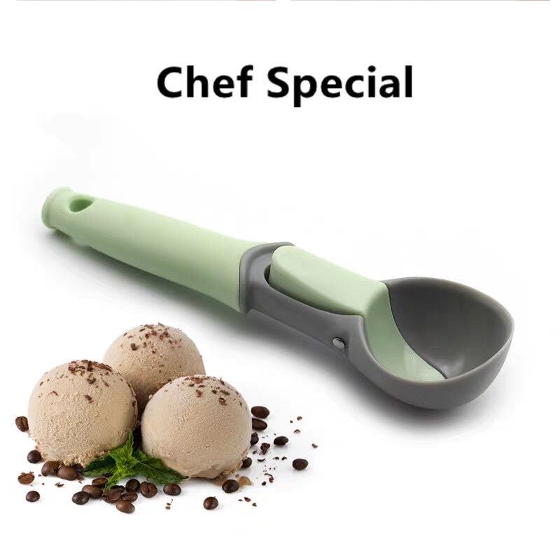 Ice Cream Spoon Fruit Watermelon Ball Ice Cream Spoon Cookies Dough Disher Spoon Handle Kitchen Accessories
