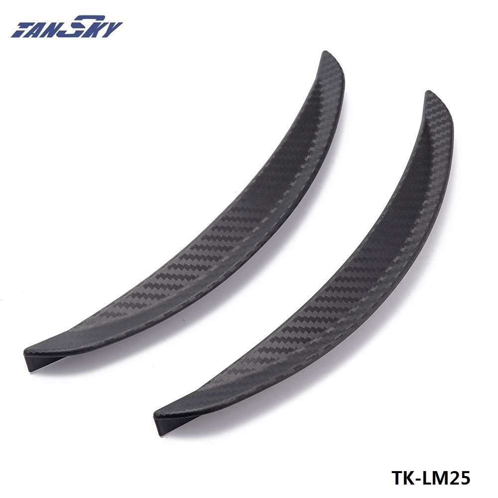 1 Pair 10" Carbon Texture Diffuser Fender Flares Lip For Toyota Wheel Wall TK-LM25