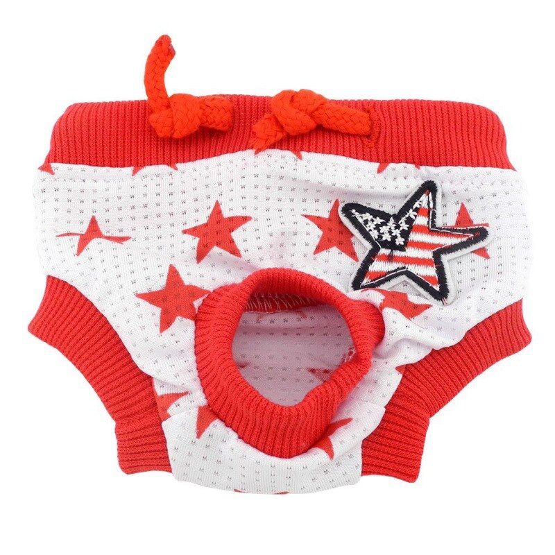 Couches sous-vêtements pour chiens | Caleçon physiologique pour chiens, culottes lavables pour chiens, culottes pour menstruations, sous-vêtements, culottes pour animaux de compagnie: Rouge / S