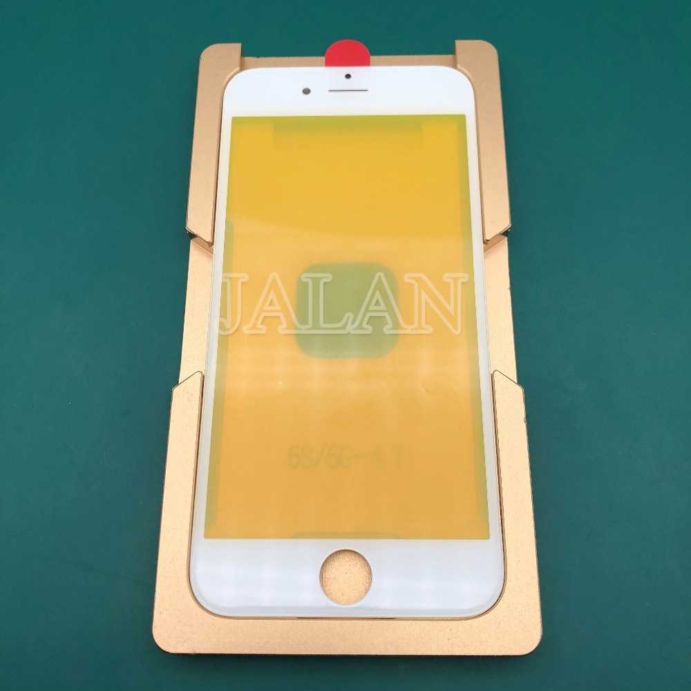 Precisie Aluminium Mal Voor Iphone 6G 6S Laminator Mal Voor De Voorkant Glas Met Frame Locatie Display Lamineren gebruik