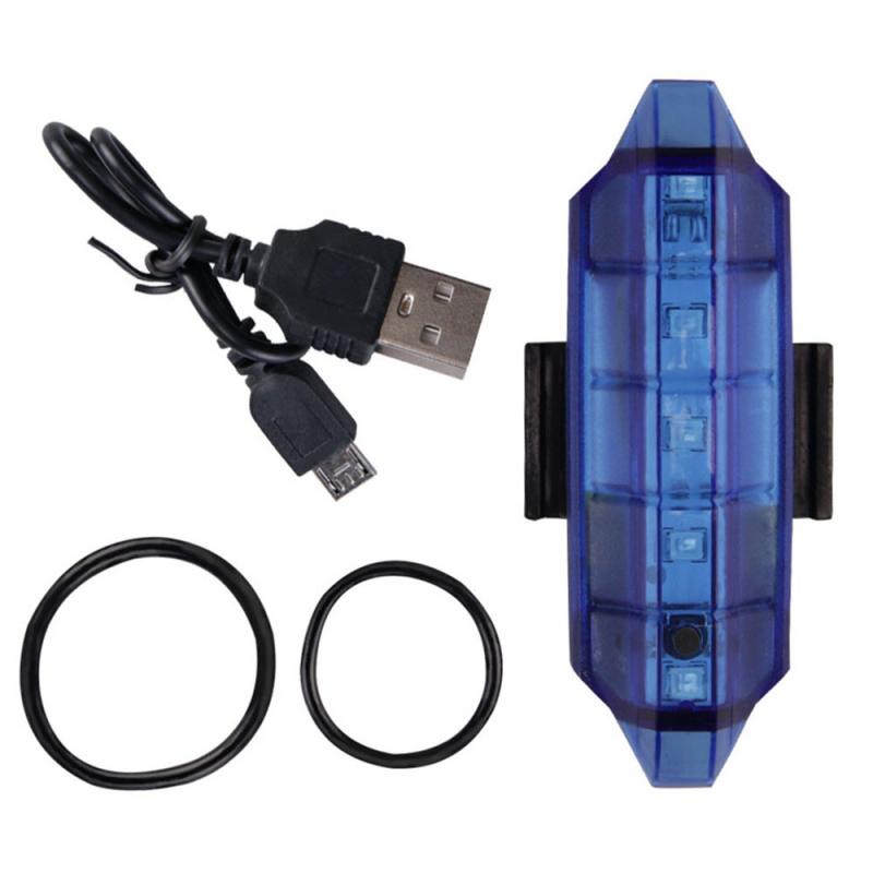 Usb Opladen Fietsverlichting Led Heldere Cob Fietslicht Mtb Fiets Achterlicht Waterdichte Zaklamp Lamp Fietsen Achter Waarschuwingslichten: A
