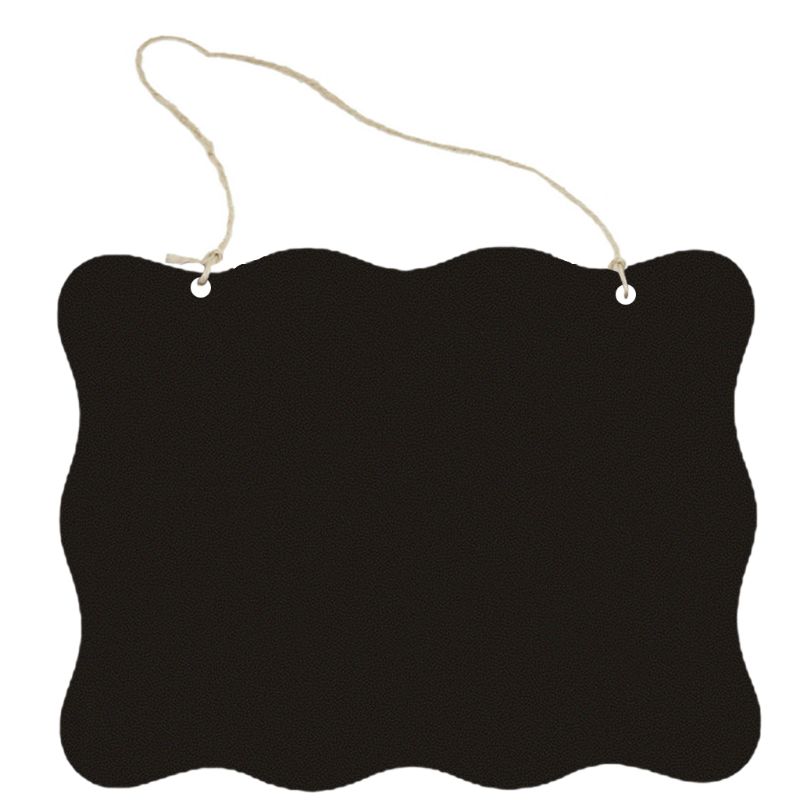 Rustic Chalkboard Hanging Signs Double Sided for standard Chalk Message Board fo