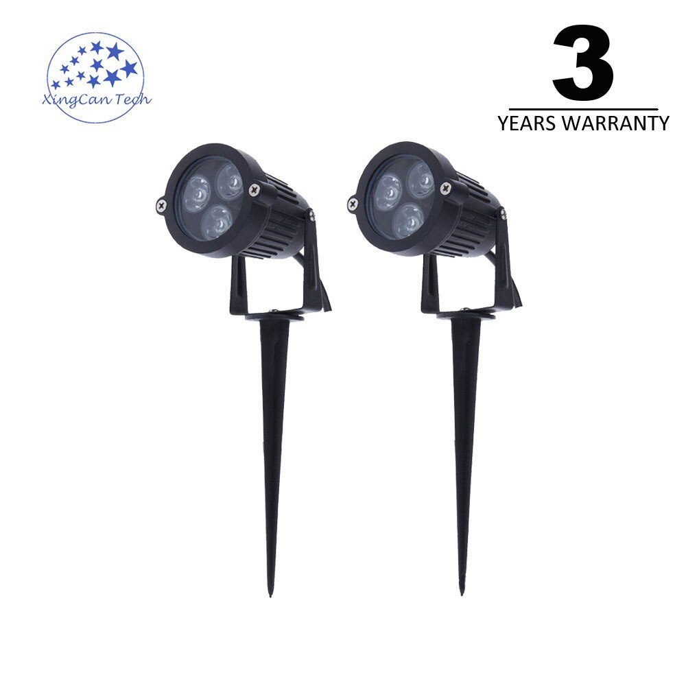RGB tuin licht met spike gazon lamp RGB waterdichte spot light 3x3w DC12V AC220V AC110V optioneel voor tuin pathway decoratie